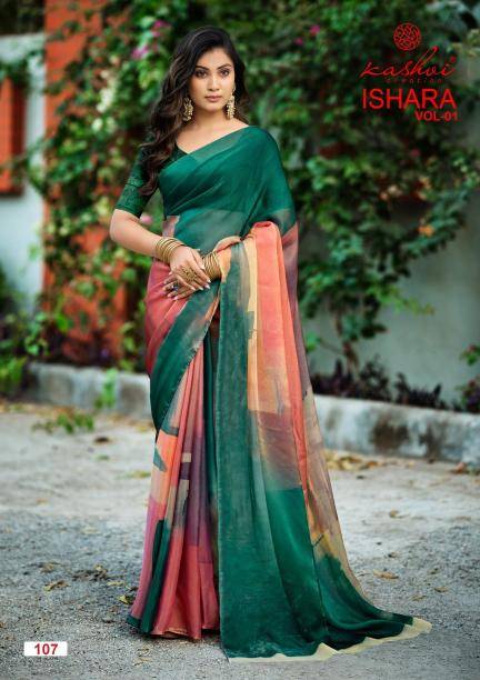 Kashvi ishara vol 1 saree holesale market in Kolkata